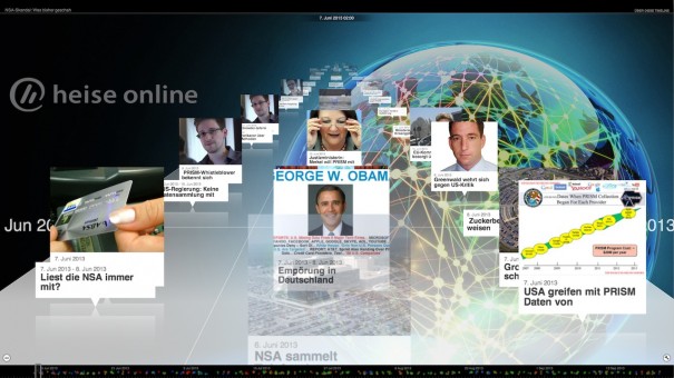 heise online NSA Timeline 3D