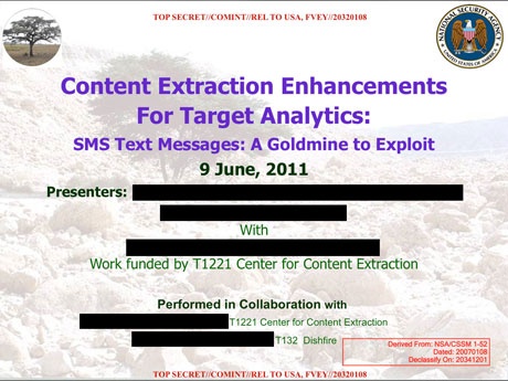 NSA SMS Goldmine