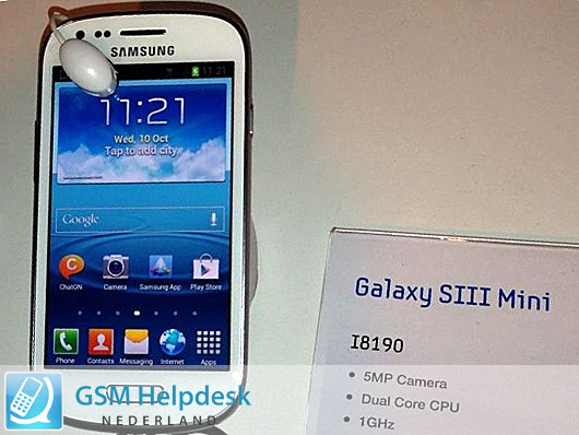 Samsung Galaxy S3 Mini Alle Spezifikationen Erstes Foto