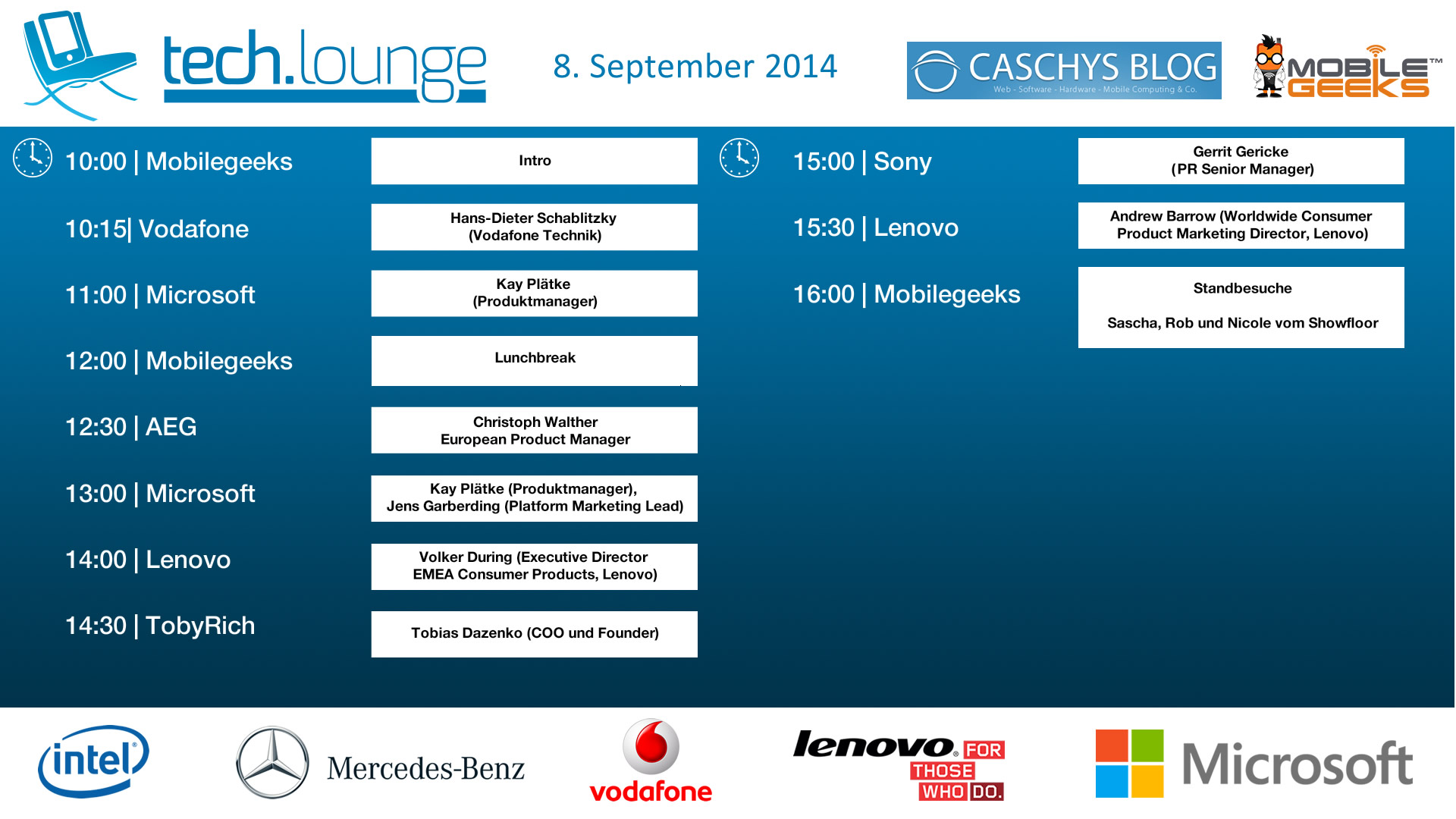 CeBIT 2014 Timetable - Day 4 - 2