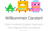 Facebook Groups Willkommen-Screen