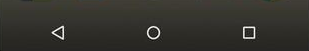 Navigationsleiste unter Android 5.0 Lollipop: Zurückbutton ist ein Dreieck, der Homebutton ein Kreis, der Taskmanagerbutton ein Quadrat
