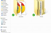 OneDrive Ordner direkt als Ordner in Windows eingebunden, mit Unterordnern für Dokumente und Bilder.