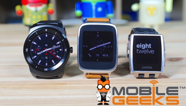 Zenwatch G Watch R und Pebble Vergleich