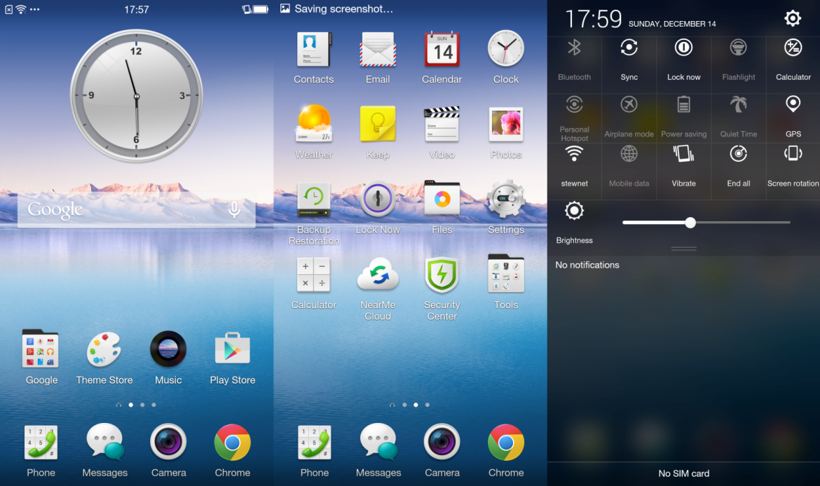 Oppo R5: Color OS Homescreen und Einstellungen