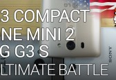 Smartphones unter 5 Zoll – Z3 Compact vs G3 S vs One Mini 2 [English]