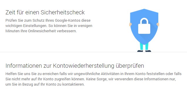 Google Sicherheits-Check