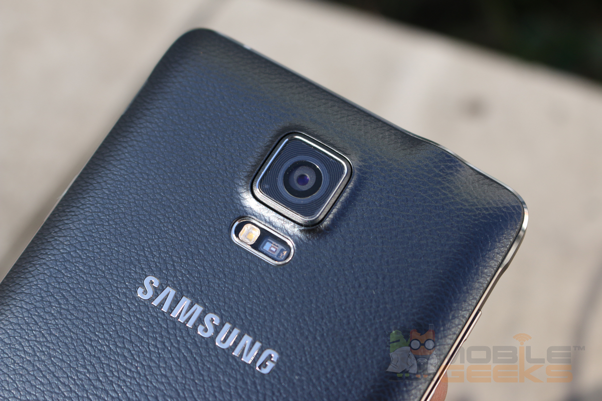 Samsung Galaxy Note 4: Rückseite mit Blick auf die Cam