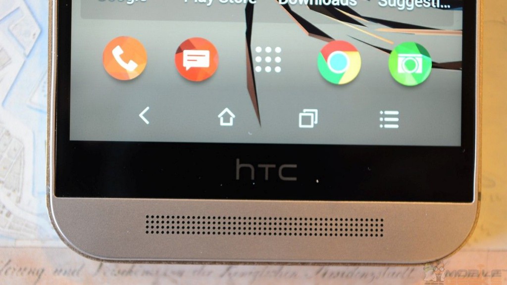 HTC One M9: Blick auf die untere Front