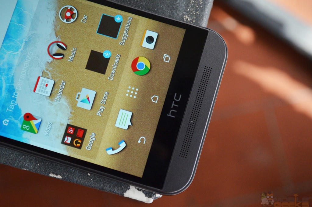 HTC One M9 - Blick auf den unteren Lautsprechergrill