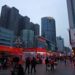 Huaqiangbei Street bei Nacht