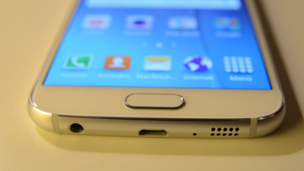 Samsung Galaxy S6 - Blick auf den Home-Button