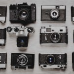 Sammlung alte Kameras