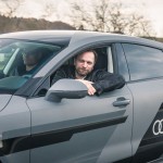 Jan Gleitsmann ganz entspannt im Audi A7 "Jack" beim Pilotierten Fahren