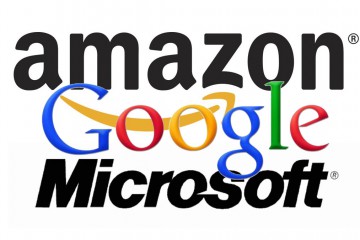 Amazon-Google-Microsoft: Logo-Collage