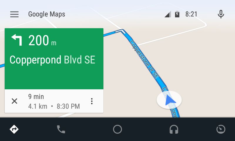 Android Auto - Navigations-Modus