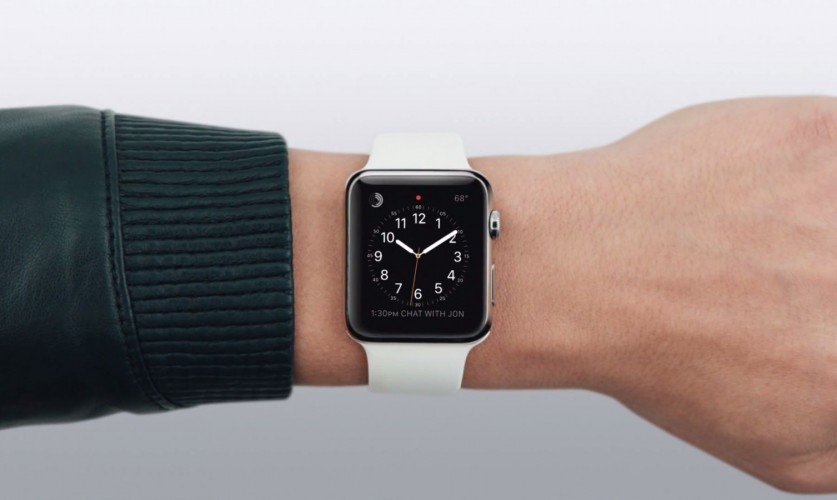 Apple Watch am Handgelenk
