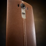 LG G4 - Rückansicht mit braunem Leder