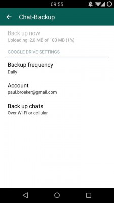 Whatsapp Autobackup Google Drive