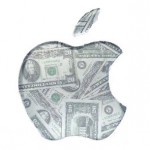 Apple Logo aus Dollar-Scheinen
