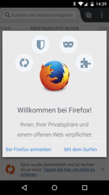 Dank Firefox Sync hast du alle Daten immer mit dabei, egal auf welchem Gerät du dich anmeldest.