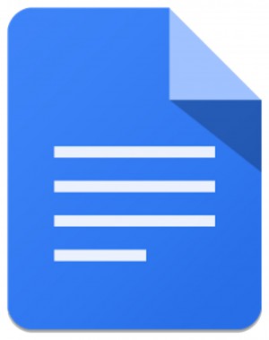 Die Abbildung zeigt das Google "Docs"-Icon.