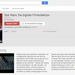 Abbildung zeigt den Google Play Store, in dem mehrere Filme als Paket angeboten werden.