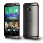 HTC One M8s Vorder- und Rückseite nebeneinander