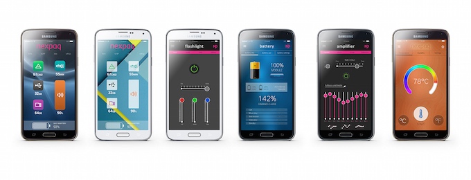 Diverse Bildschirmfotos samt Smartphone von der "Nexpaq"-App.