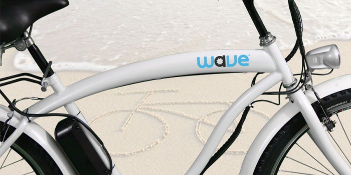 Die Abbildung zeigt eine Nahaufnahme des Fahrradrahmens von dem eBike "Wave".