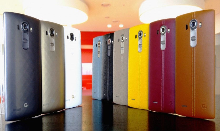LG G4 - alle Rückseiten nebeneinander