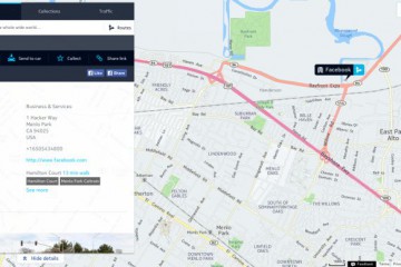 HERE Maps Karte bei Facebook