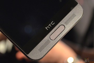 HTC One M9 Plus: Untere Front mit Fingerprint Reader und BoomSound Speaker