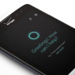 LG Lancet von vorn, Cortana auf dem Display