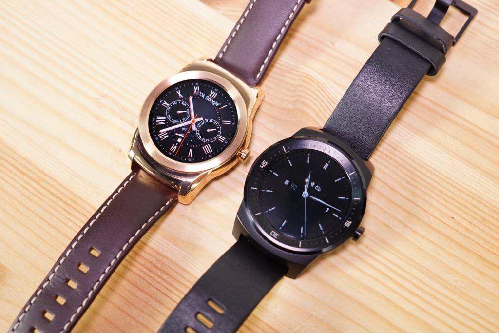 LG Watch Urbane im Vergleich zu LG G Watch R Vorne