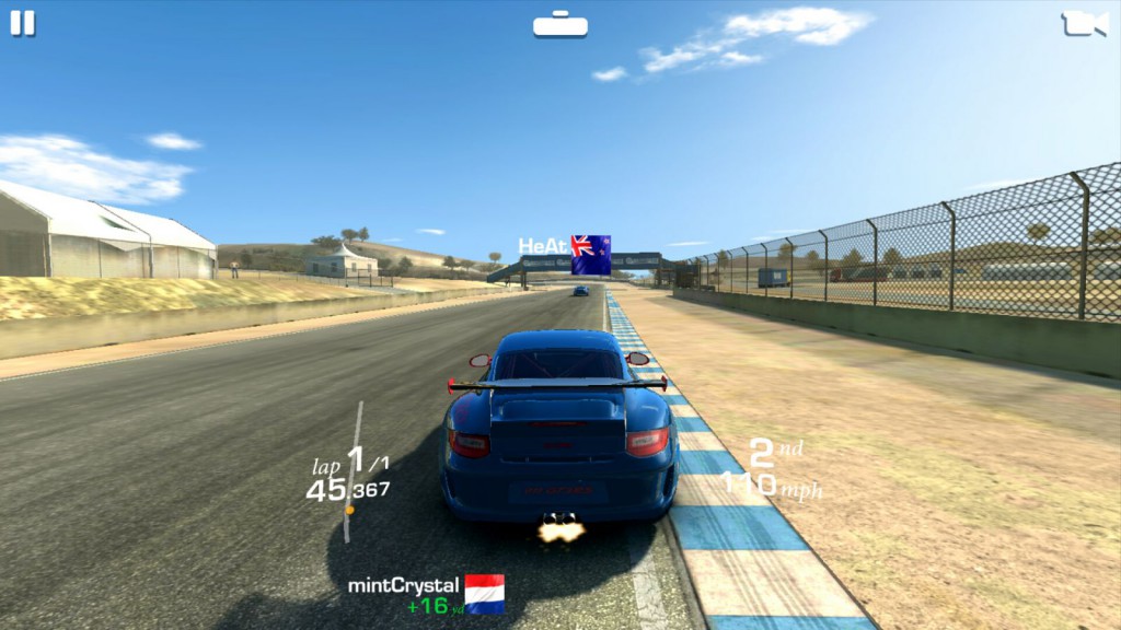 Meizu M1 Note Spiel Real Racing 3 ausserhalb Ansicht