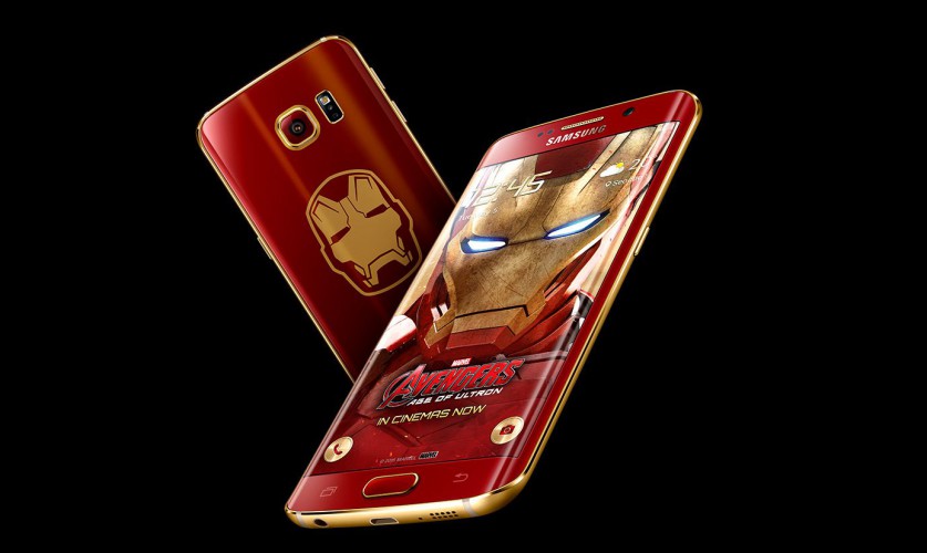 Galaxy S6 edge Iron Man Limited Edition: Vorder- und Rückseite