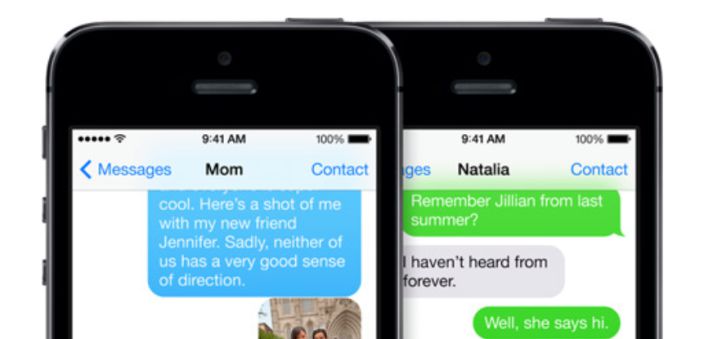 Apple Messages auf iPhones