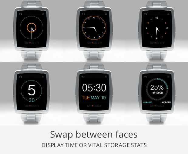 Watchfaces der ReVault Smartwatch
