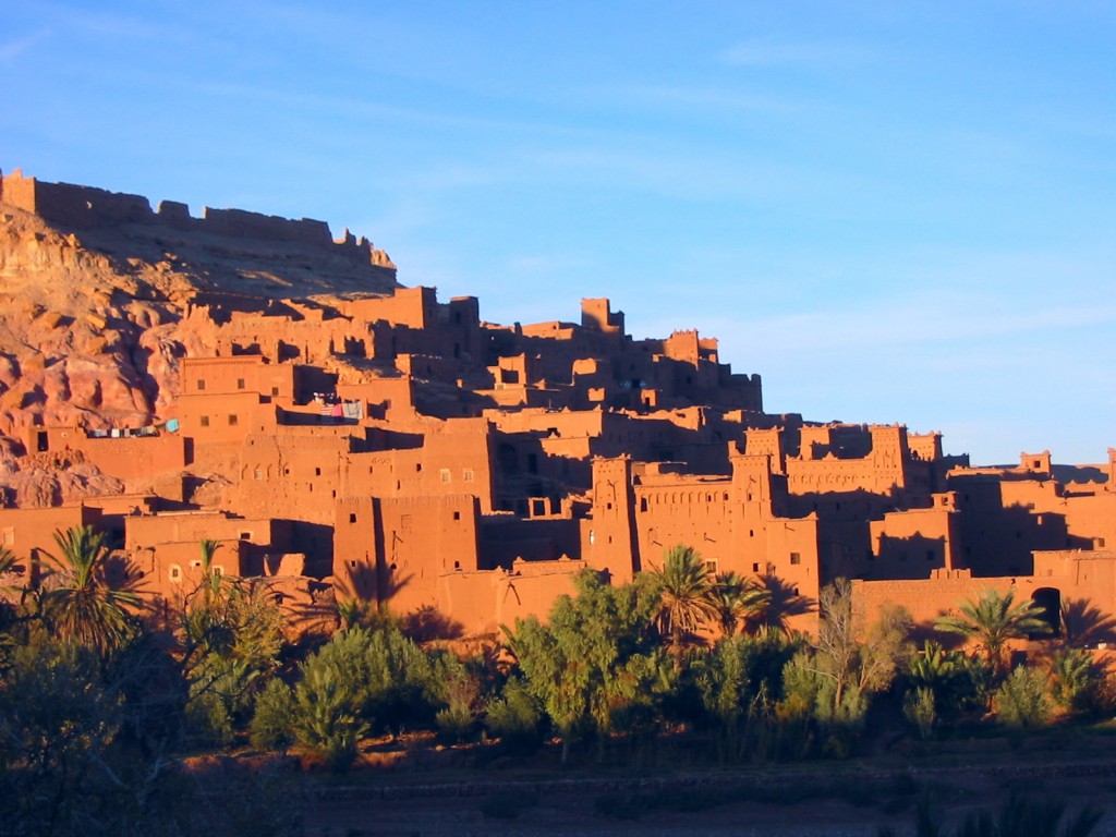 Blick auf Ait Benhaddou in Marokko