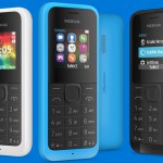Neues Nokia 105: Von vorne in weiß, cyan und schwarz