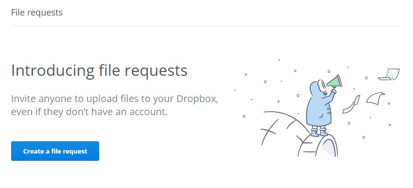 Dropbox File Request