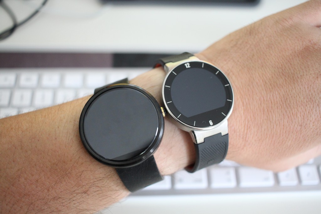 Moto 360 und Alcatel One Touch Watch im direkten Vergleich