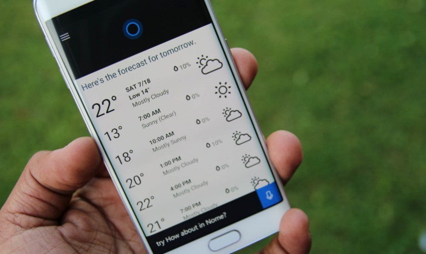 Screenshot: Cortana für Android