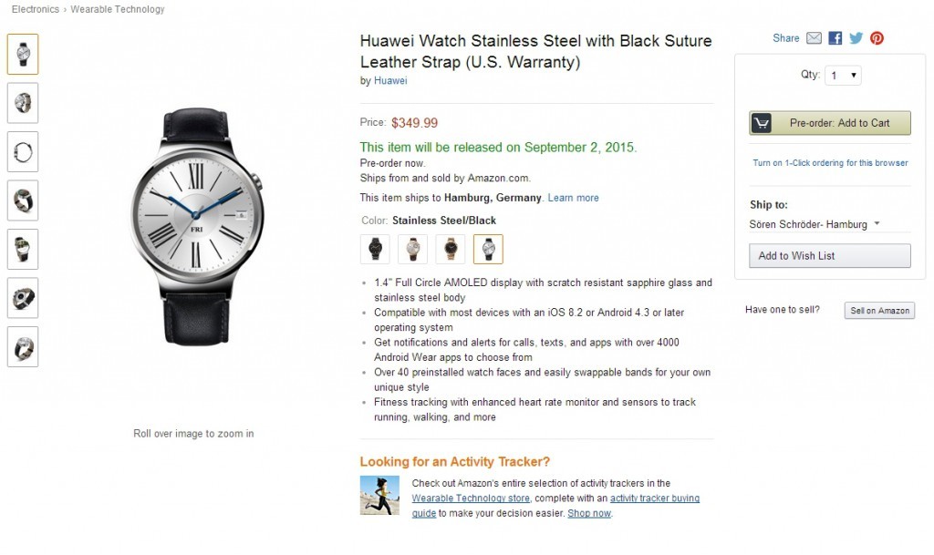 Huawei Watch Stainless Steel 12
