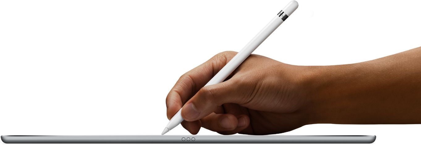 iPad Pro mit Pencil von der Seite