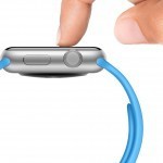 Finger drückt auf das Display der Apple Watch
