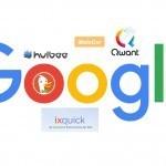 Google-Logo und Logos verschiedener Alternativen
