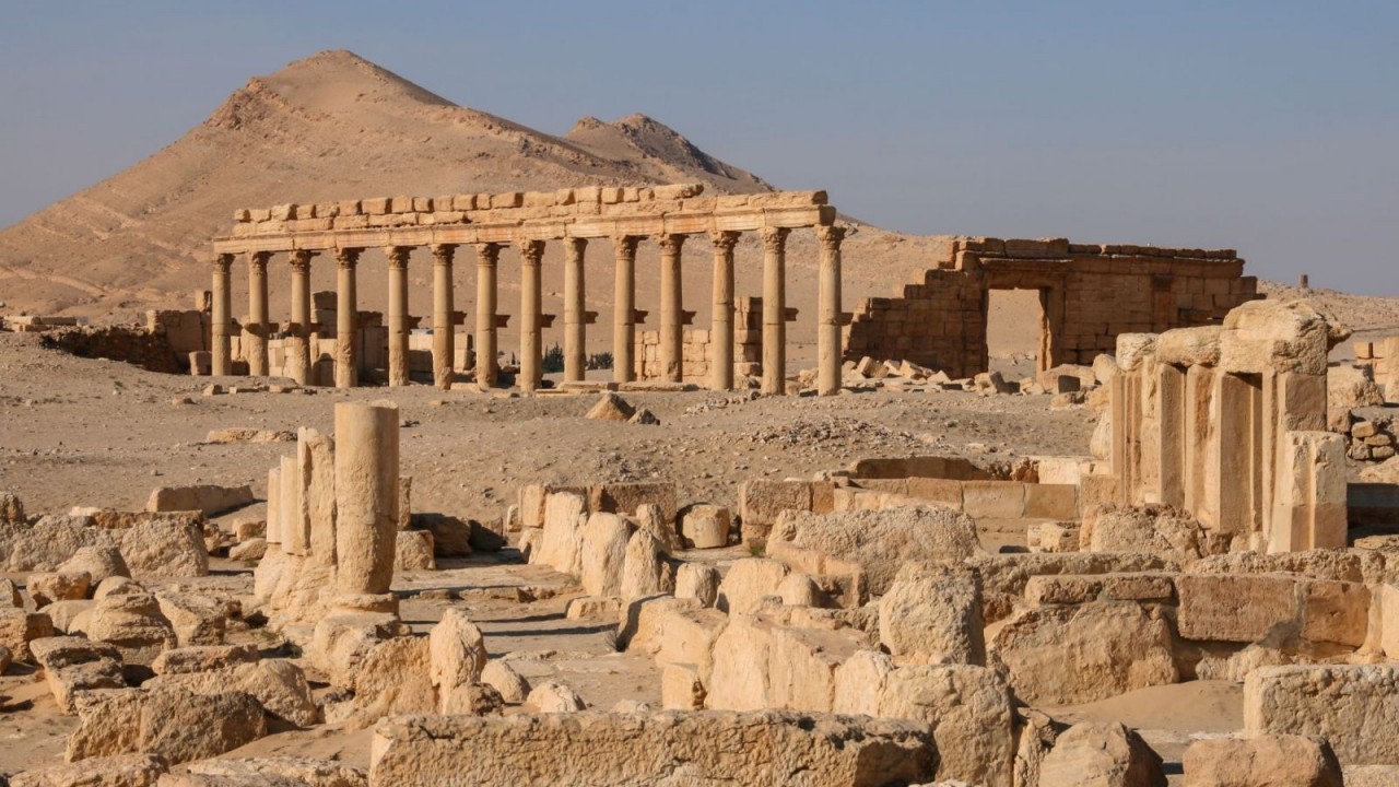 Antike Tempelruinen in Palmyra, Syrien