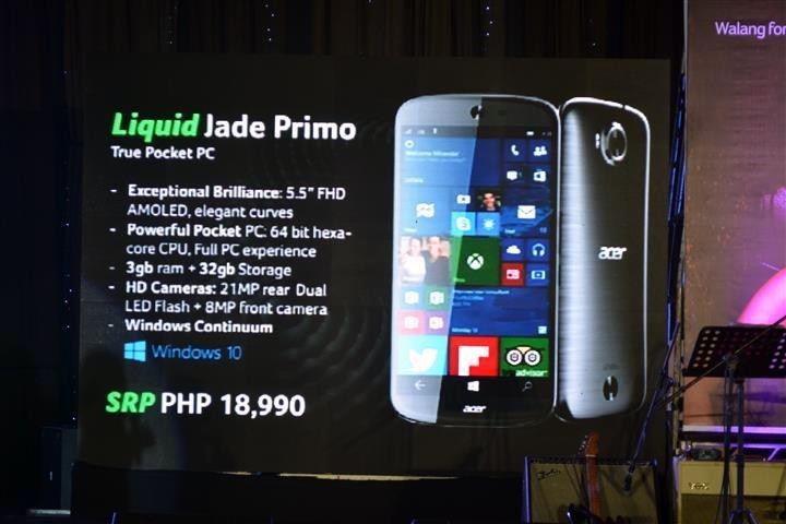 Acer Jade Primo - Preis auf den Phillippinen